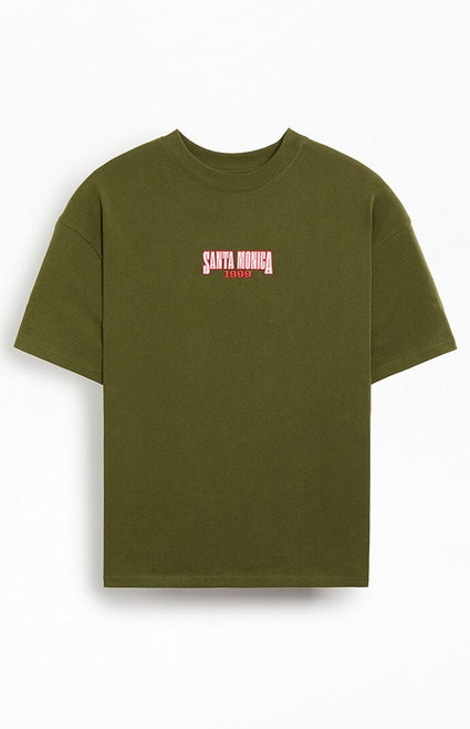 Pacsun Men's Santa Monica Embroidered T-Shirt - 0120468680016