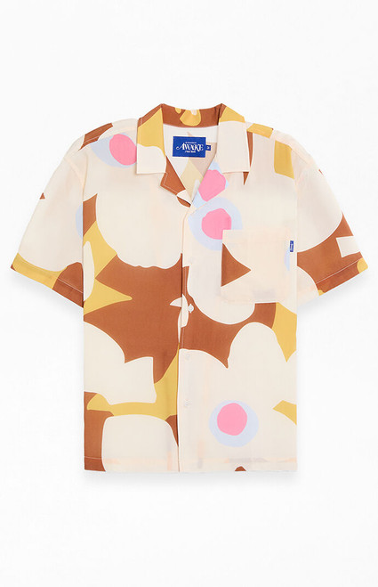 Awake NY Men's Floral Camp Shirt - 0202603440023