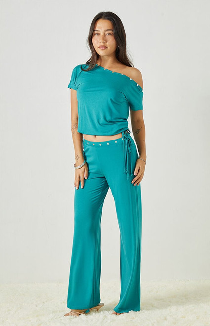 Beverly and Beck Women's Hallie Shell Off-The-Shoulder Top - 0703461580021