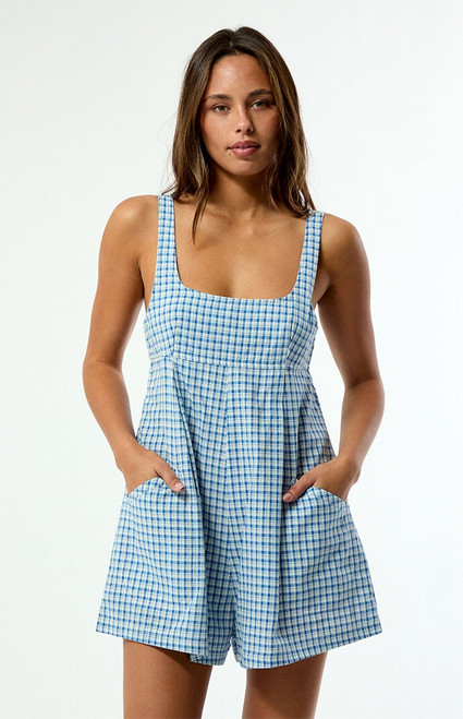 Rhythm Women's Lola Gingham Romper - 0870483770017