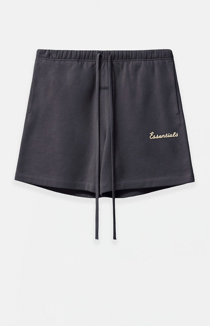Fear of God ESSENTIALS Men's Faded Black Training Classic Fit Sweat Shorts - 0160468680032407