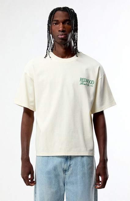 Pacsun Men's Redwood Cropped Boxy T-Shirt - 0120468680009