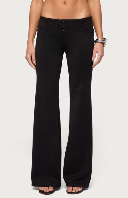 Edikted Women's Katalia Sequin Flared Pants - 0268609690025