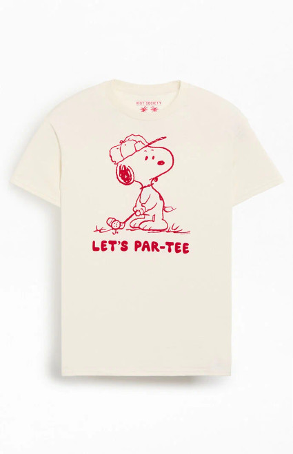 Riot Society Men's Snoopy Let's Par-Tee T-Shirt - 0097448870014