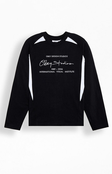 Obey Men's League Long Sleeve T-Shirt - 0103502750007