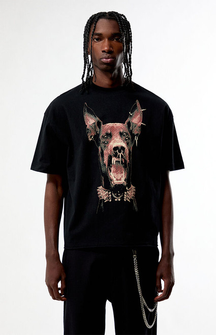 Pacsun Men's Hell Hound Cropped Boxy T-Shirt - 0120519270196