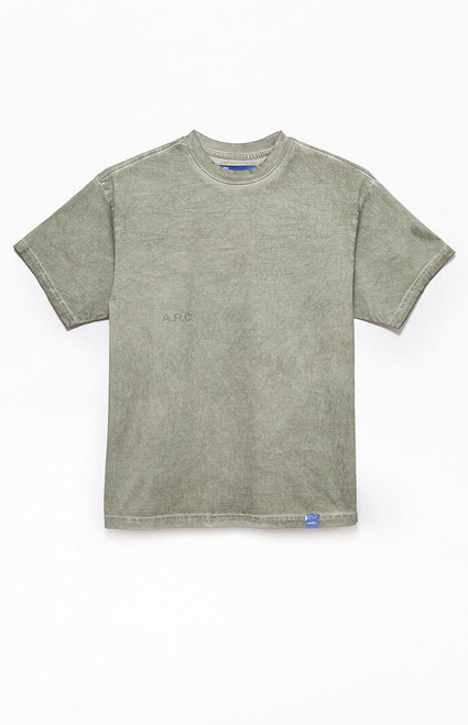 A.R.C. Men's Gray Vintage Wash Heavyweight Oversized T-Shirt - 0140484260104