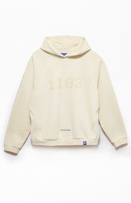 A.R.C. Men's 1183 Light Gray Vintage Wash Heavyweight Raglan Oversized Fleece Hoodie - 0140484260135