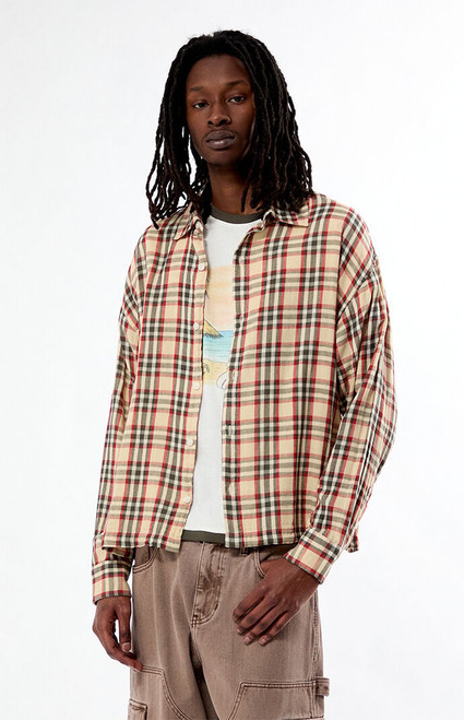 Pacsun Men's Reed Long Sleeve Plaid Shirt - 0183611140033