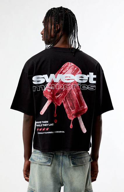 Pacsun Men's Sweet Cropped Boxy T-Shirt - 0120522800098