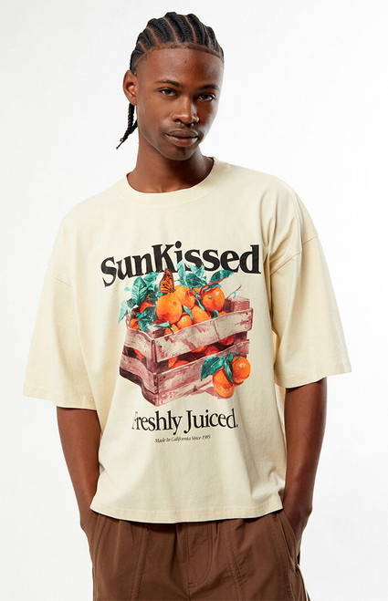 Pacsun Men's Sunkissed Cropped Boxy T-Shirt - 0120522800106