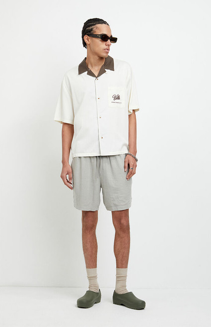 Pacsun Men's Gray Linen Shorts - 0170611140002