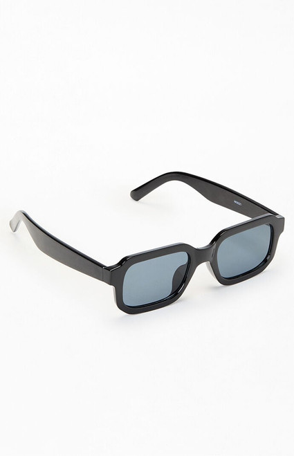 Pacsun Men's Black Rectangle Sunglasses - 0621003320018