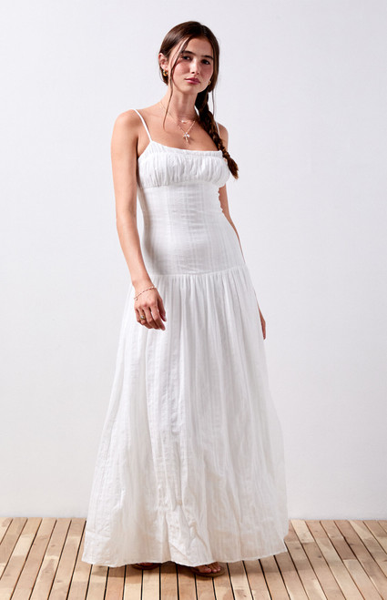 Your Favorite Women's Ava Linen Bustier Maxi Dress - 0870471630005