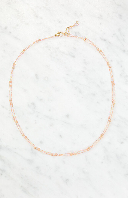 John Galt Women's Double Chain Beaded Necklace - 0679601600186