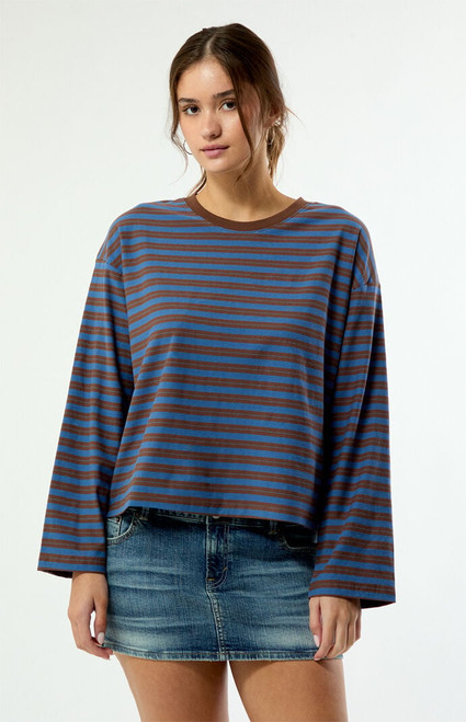 Rhythm Women's Porto Striped Long Sleeve T-Shirt - 0731483770039
