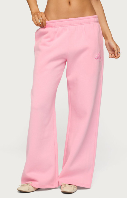 Edikted Women's Keychain Cutie Straight Leg Sweatpants - 0268609690032