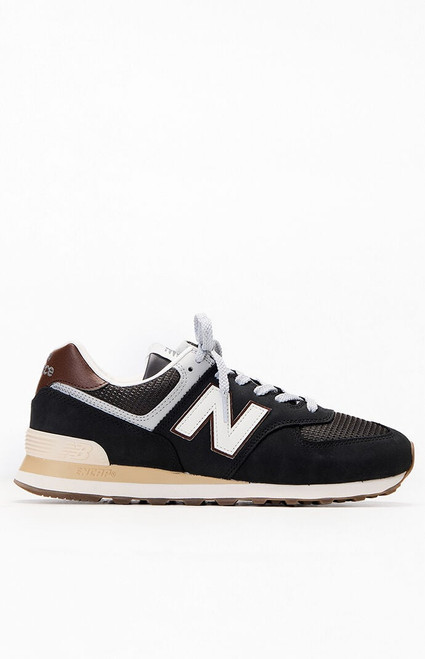 New Balance Men's Brown 574 Shoes - 0530221770053
