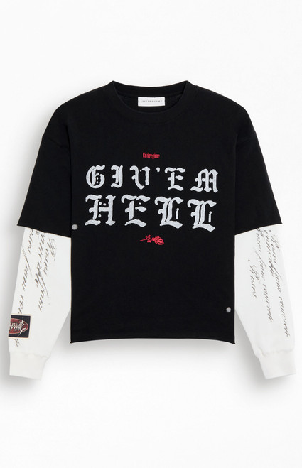Civil Men's Give 'Em Hell Layered T-Shirt - 0103460120004