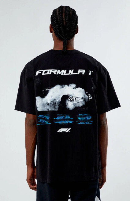 Formula 1 Men's x PacSun Burnout Oversized T-Shirt - 0097603260245