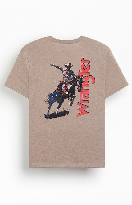 Wrangler Men's Red White Blue Cowboy T-Shirt - 0097609820015