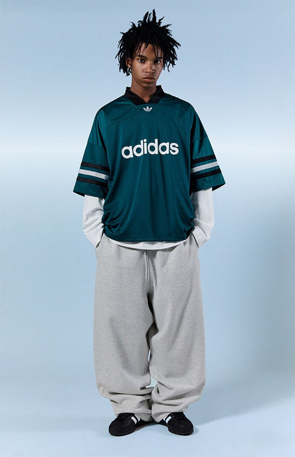 Pacsun Men's Heather Gray Fleece Extreme Baggy Sweatpants - 0133522800011