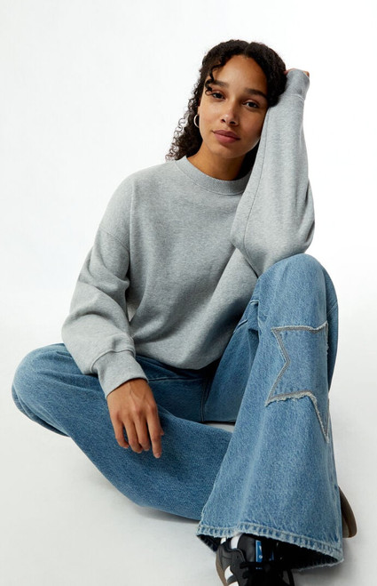 Pacsun Women's Core Washed Crew Neck Sweatshirt - 0751484260610