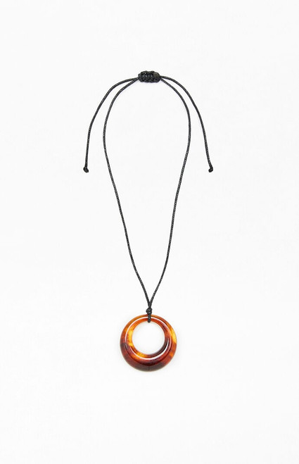 John Galt Women's Tortoiseshell Charm Necklace - 0679601600318