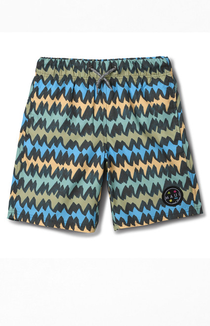 Maui & Sons Men's Kids Big Tooth Pool Shorts - 0236610910006