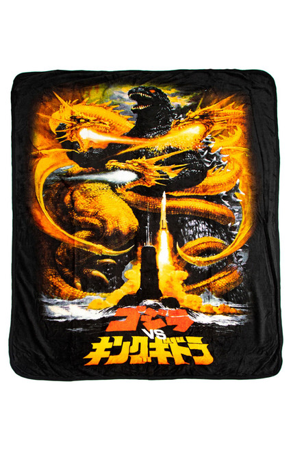 Men's Godzilla Movie Poster Throw Blanket - 0243603580003