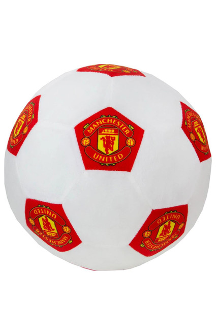 Men's Manchester United FC 3D Fluffy Stuffed Toy Soccer Ball Cushion - 0243603580011