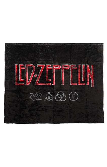 Men's Led Zeppelin Logo Throw Blanket - 0243603580012