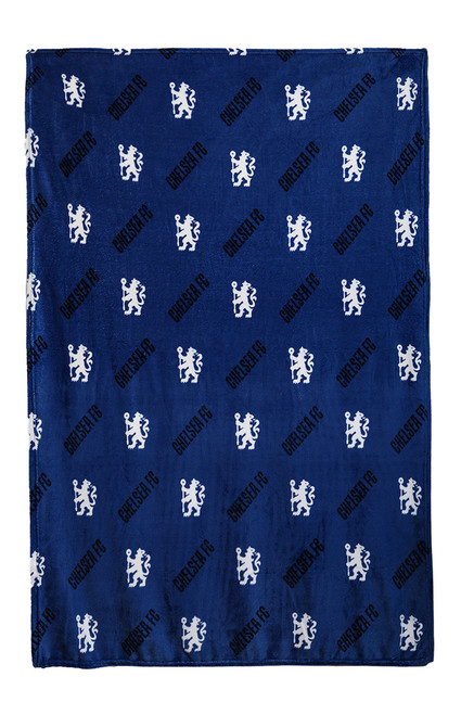 Men's Official Chelsea FC Fleece Throw Blanket - 0243603580013