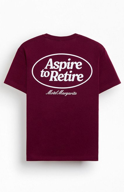 Motel Margarita Men's Aspire To Retire Circle T-Shirt - 0097610630013