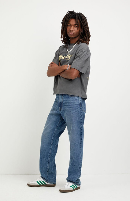 Pacsun Men's Logan Relaxed Straight Jeans Medium Blue - 0131602840047
