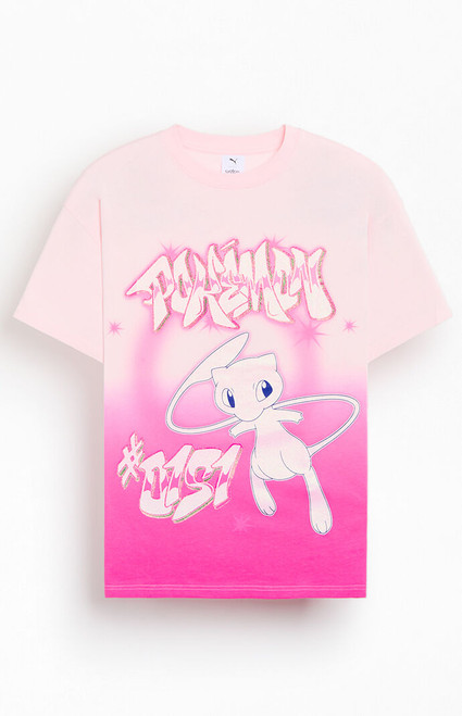 Puma Men's PokÃ©mon x Hoops Shiny Mew T-Shirt - 0097497750027