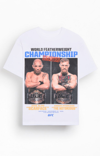 UFC Men's World Featherweight Championship Oversized T-Shirt - 0097603260974