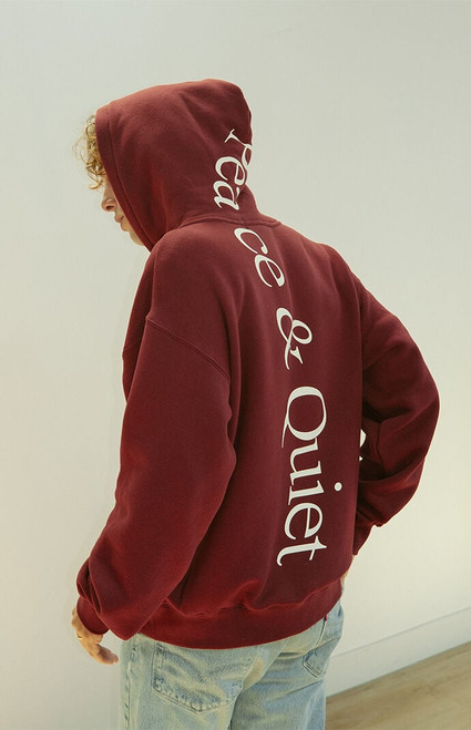MUSEUM OF PEACE & QUIET Men's Wordmark Zip Up Hoodie - 0190611300003