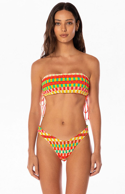 Maaji Women's Splendour Scrunch Reversible High Cut Bikini Bottom - 0825611580006