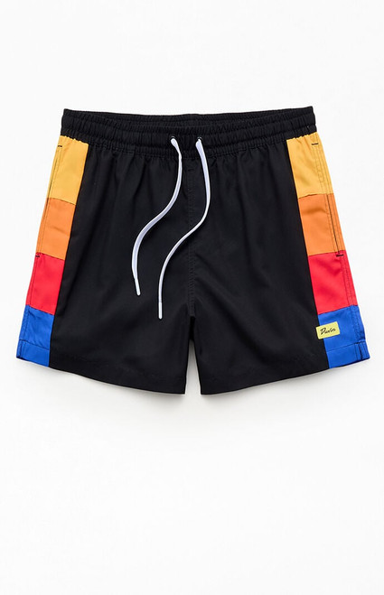Duvin Design Men's Side Colorblock 4.5" Swim Trunks - 0150506520008
