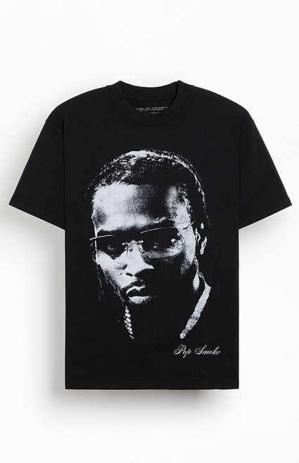 Men's Pop Smoke Big Head T-Shirt - 0097511160013
