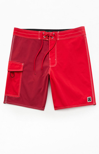 Brixton Men's Red Classic 7" Boardshorts - 0150440200010
