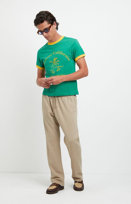 Pacsun Men's Tan Johnny Fleece Straight Sweatpants - 0133484260042