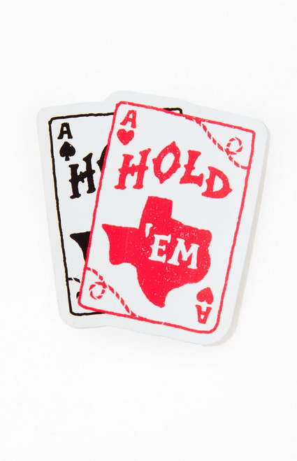 Apply Stickers Men's Texas Hold 'Em Sticker - 0685611660032