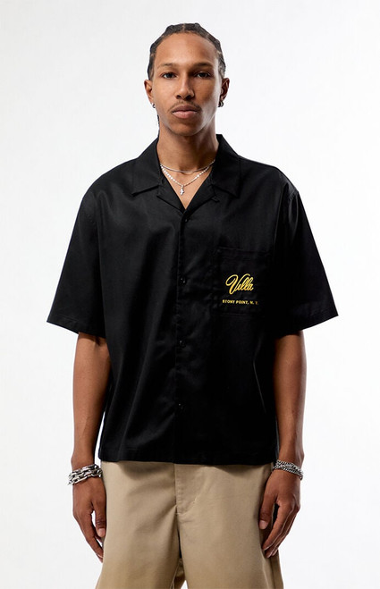 Pacsun Men's Villa Chainstitch Camp Shirt - 0180611140069