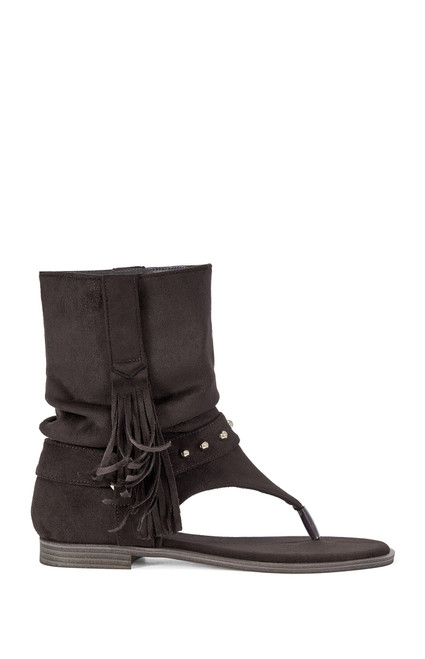 AZALEA WANG Women's Rainer Chocolate Sandals - 0275611590046