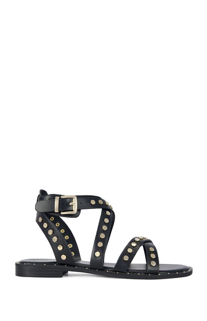 AZALEA WANG Women's Whistler Black Sandals - 0275611590056