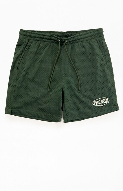 Pacsun Men's Green Mesh Shorts - 0172522800045