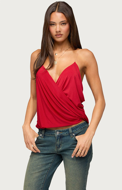 Edikted Women's Ainsley Wrap Top - 0260609690079
