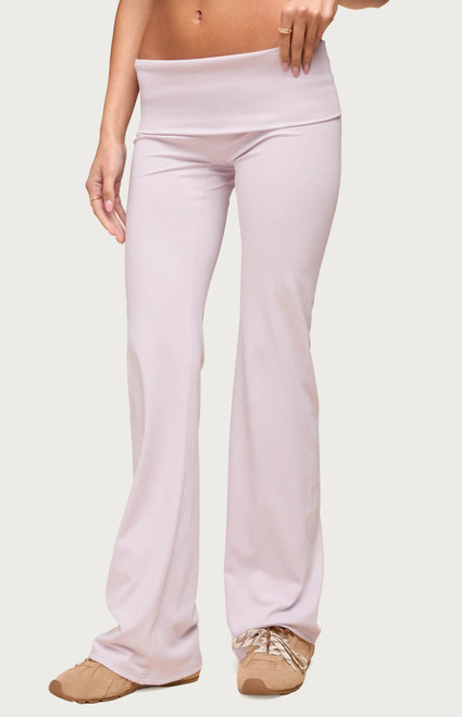 Edikted Women's Oriane Foldover Flared Leggings - 0268609690045